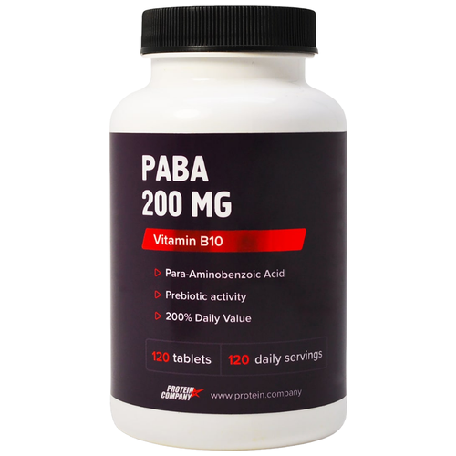 ���� ������� PROTEIN.COMPANY PABA ������������������ �������, 90 �, 250 ��, 120 ��., ������ ������