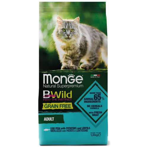    Monge Cat BWild GRAIN FREE   , ,   1,5    -     , -,   