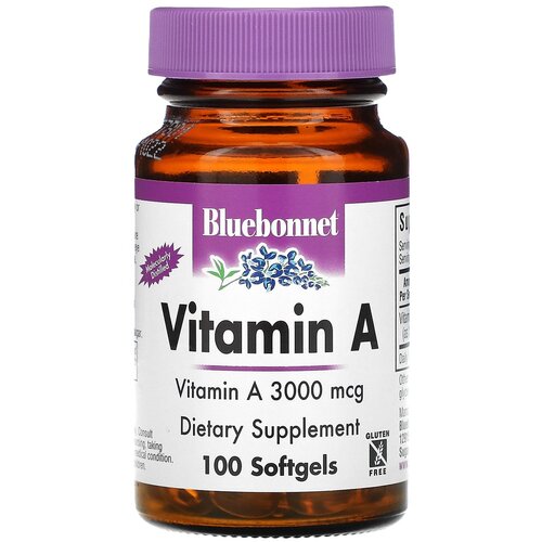 ���� ������� Bluebonnet Nutrition Vitamin A 3000 ��� (10 000 ��), 100 �, 100 ��., ������ ������