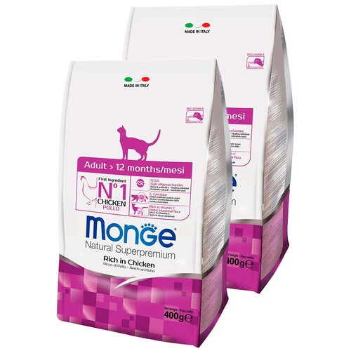  MONGE CAT ADULT CHICKEN      (0,4 + 0,4 )   -     , -,   