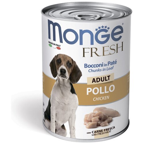  Monge Dog Fresh Chunks in Loaf       400 (4   )   -     , -  