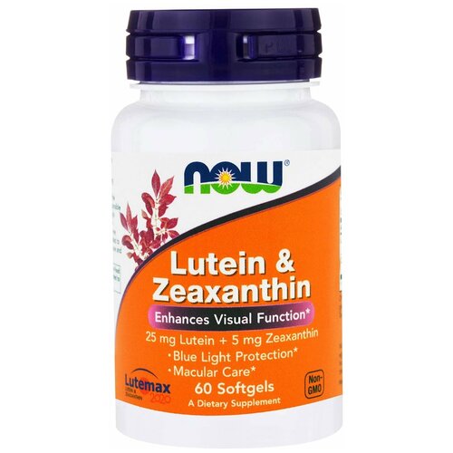 ���� ������� NOW Lutein & Zeaxanthin, 50 �, 100 ��, 60 ��., ������ ������