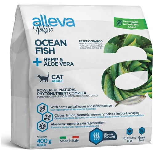   Alleva Holistic Cat Adult Ocean Fish  ,  ,    , 400    -     , -  