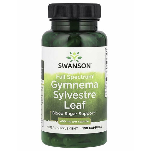  Swanson Gymnema Sylvestre Leaf Full Spectrum 400  100    -     , -  