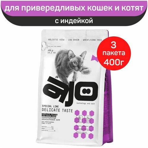    AJO Cat Delicate Taste     ,  , 400   3    -     , -,   