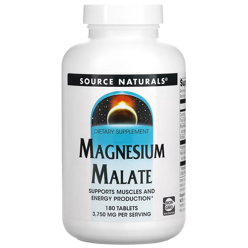   Source Naturals Magnesium Malate, 390 , 180 .   -     , -  