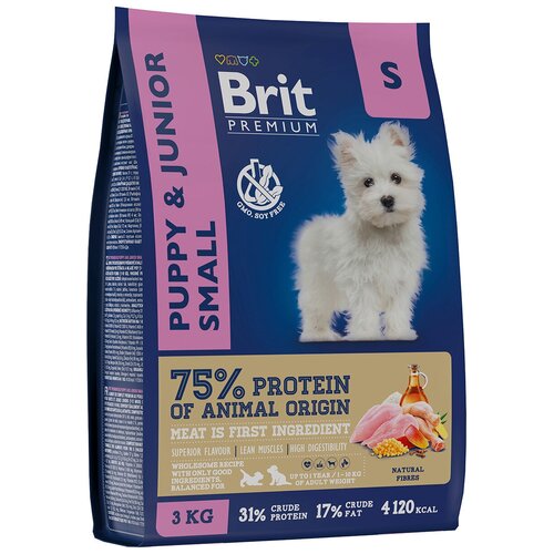  Brit Premium Dog Puppy and Junior Small 3       (112.)   110   -     , -  