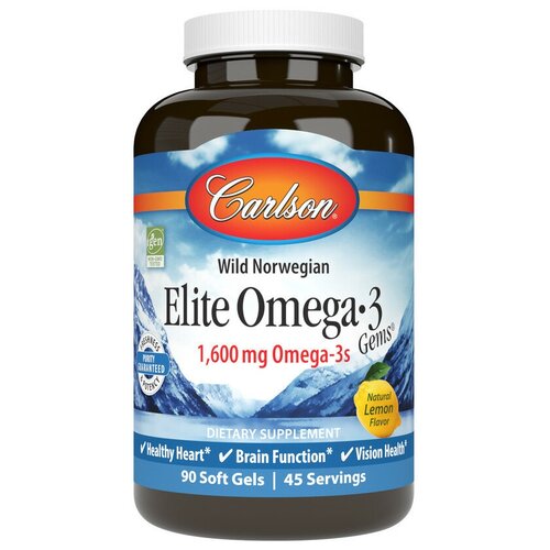  Elite Omega-3 1600  90  (Carlson)   -     , -  