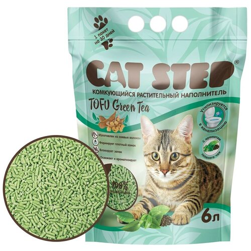     CAT STEP Tofu Green Tea, 6    -     , -  