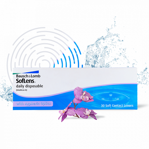    Bausch & Lomb Soflens Daily Disposable, 30 ., R 8,6, D -5,25,  