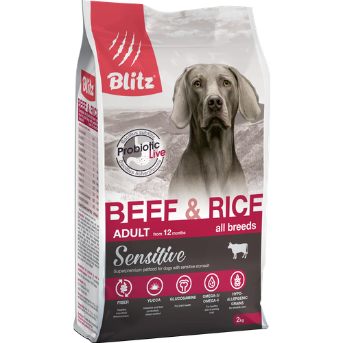       BLITZ Adult Sensitive Beef & Rice   , 2    -     , -  