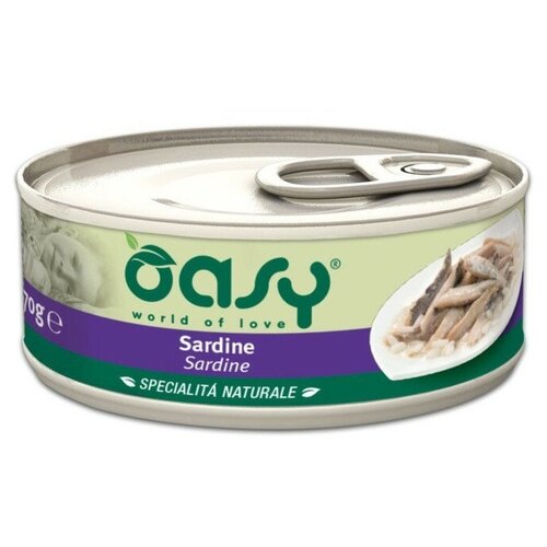  Oasy Wet cat Specialita Naturali Sardine         - 70    -     , -  