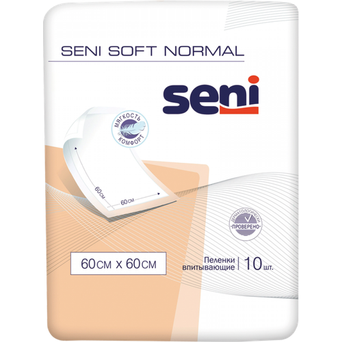 ���� ������� ����������� ����������� Seni Soft Normal 60 x 60 ��, 10 ��., ������ ������