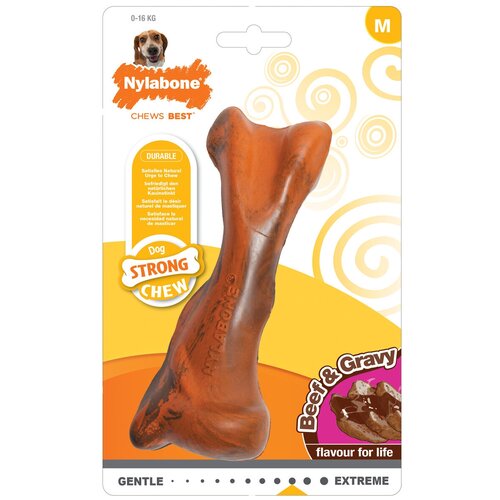     Nylabone Strong Chew Bone Beef & Gravy        M (1 )