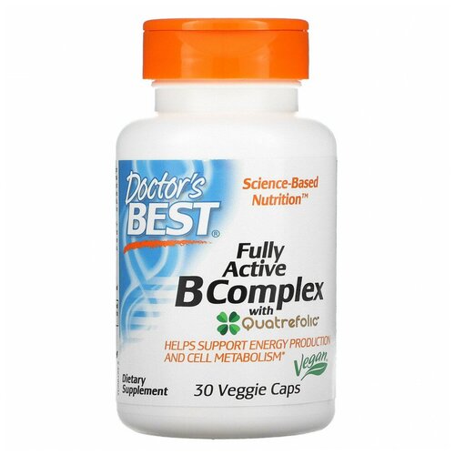  Doctor`s Best Fully Active B Complex with Quatrefolic 30   (Doctor's Best)   -     , -  