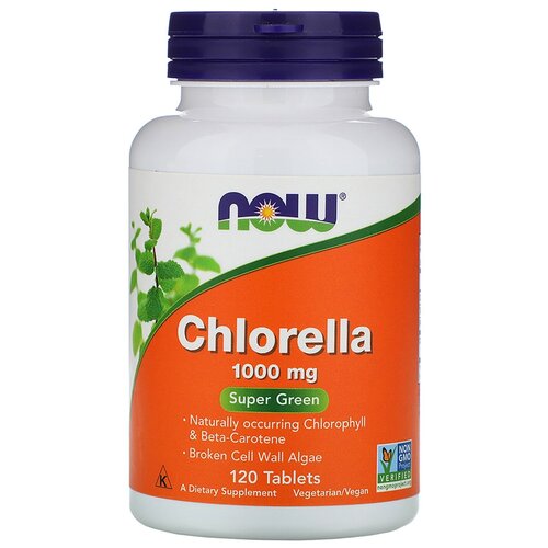 ���� �������� NOW Chlorella 1000 ��, 210 �, 1000 ��, 120 ��., ������ ������