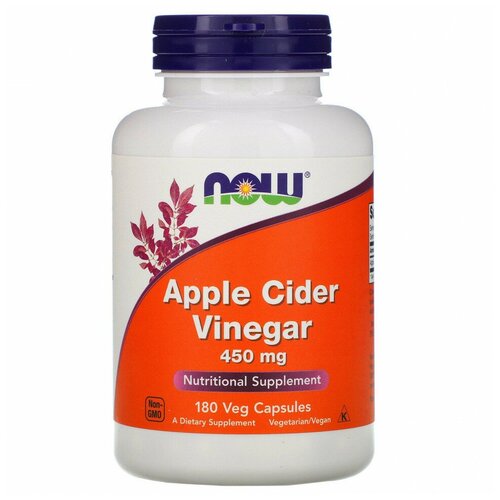  NOW Apple Cider Vinegar 450 mg, 180 .   -     , -  