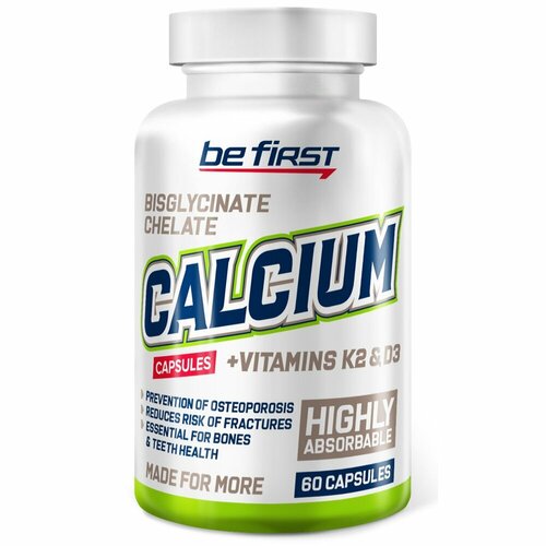 ���� Be First Calcium Chelate + D3 + K2 MK-7, 60 ������, ������ ������