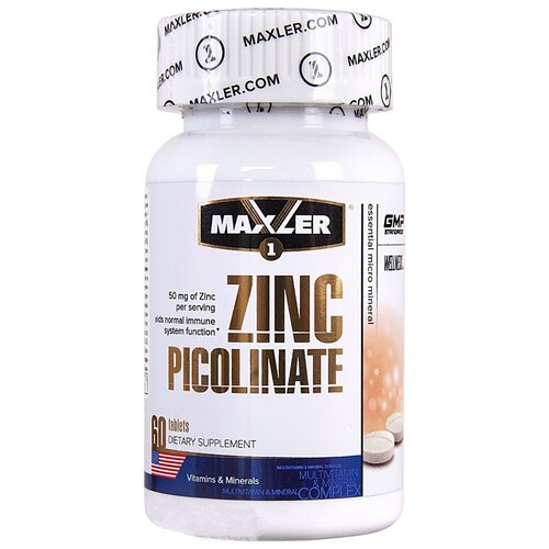 ���� MAXLER Zinc Picolinate ���., 50 ��, 50 �, 60 ��., ������ ������