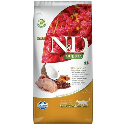   N&D QUINOA LINE   QUINOA SKIN&COAT QUAIL Adult, 5    -     , -,   