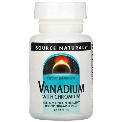  Vanadium with Chromium (  ) 90  (Source Naturals)   -     , -  