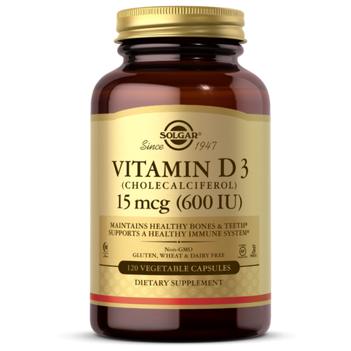  Vitamin D3 ( 3) 15  (600 IU) 120   (Solgar)   -     , -  