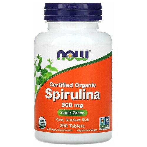 ���� NOW Spirulina 500 mg 500 ��������, ������ ������