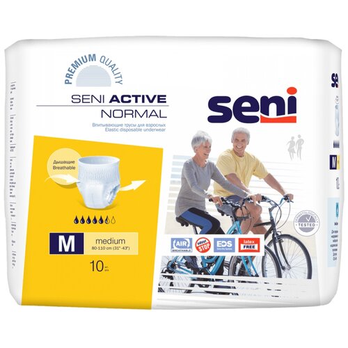 ���� ����� - ���������� ����������� ��� �������� Seni ACTIVE NORMAL medium (������ 80-110 ��), 10 ��., ������ ������