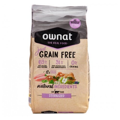  Ownat GRAIN FREE JUST      ,  , 1    -     , -  