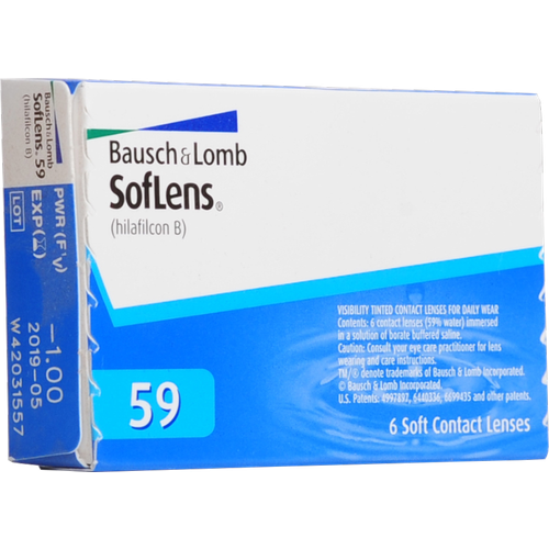    Bausch & Lomb SofLens 59, 6 ., R 8,6, D -3   -     , -  