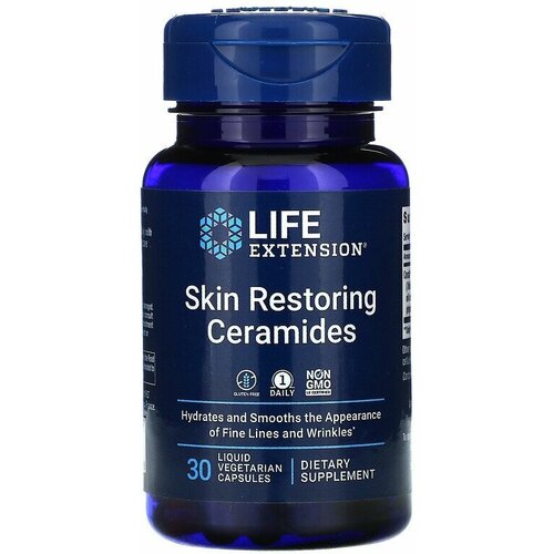 ���� Life Extension Skin Restoring Ceramides (����������������� ���� ��������) 30 liquid vegetarian capsules, ������ ������