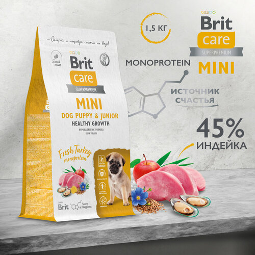           Brit Care Puppy&Junior Healthy Growth 1.5    -     , -  