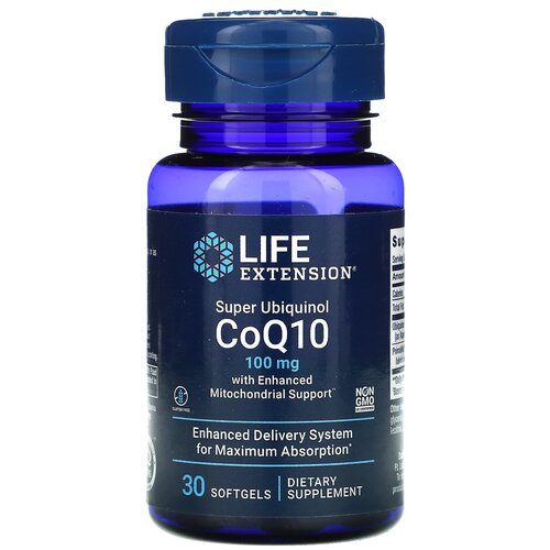   Life Extension Super Ubiquinol CoQ10 with Enhanced Mitochondrial Support, 50 , 100 , 30 .   -     , -  