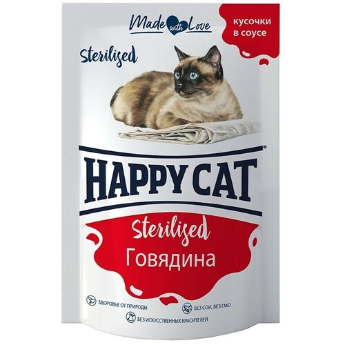     HAPPY CAT Sterilised      100 ( - 24 )   -     , -,   