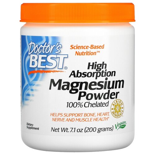   Doctor's Best High Absorption Magnesium, 200 , 200    -     , -  