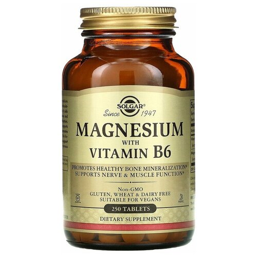  Solgar Magnesium with Vitamin B6 250    -     , -  