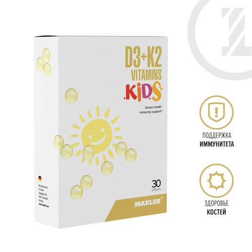      +  3 Maxler D3+K2 Vitamins Kids 30 .   -     , -  