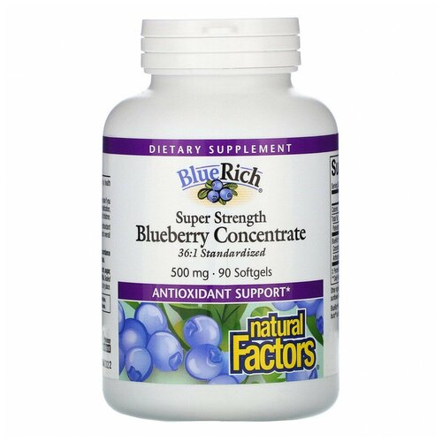  Natural Factors BlueRich Blueberry Concentrate ( ) 500  90    -     , -  