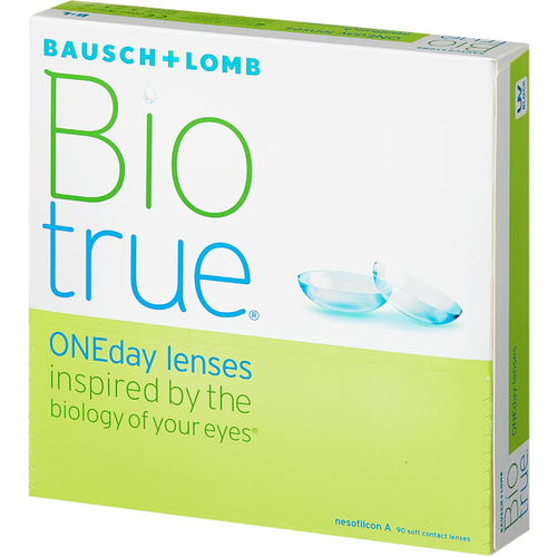 ���� ���������� ����� Bausch & Lomb Biotrue ONEday, 90 ��., R 8,6, D -3,5, 1 ��., ������ ������