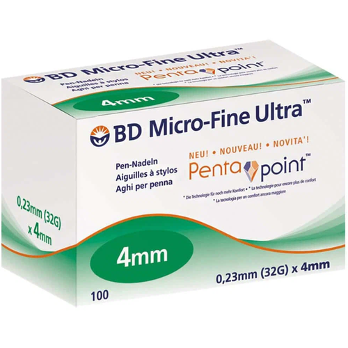    - BD Micro-Fine Plus, 4  x 0.23 , : 32G, 100 .   -     , -  