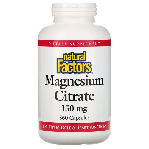 ���� Natural Factors Magnesium Citrate ����., 150 ��, 150 �, 360 ��., ������ ������