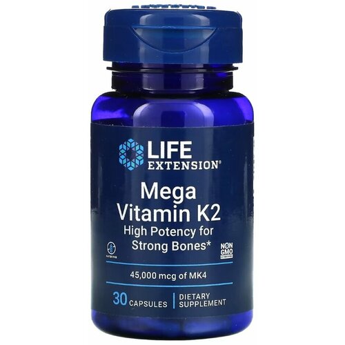  Life Extension, Mega Vitamin K2, 30    -     , -  