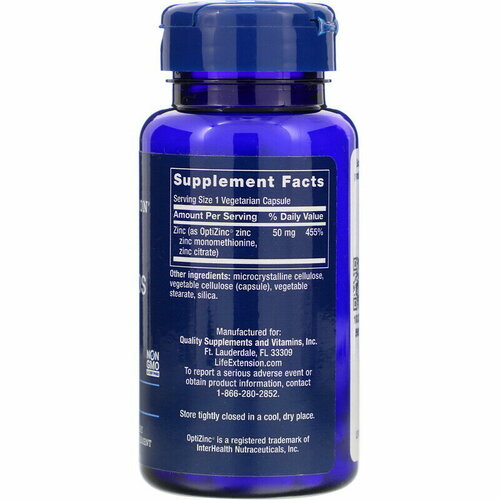 ���� Life Extension Zinc 50 �� (����) 90 ��� ������ (Life Extension), ������ ������