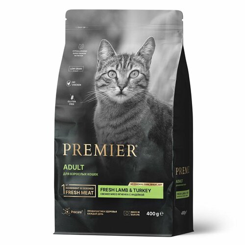    Premier Cat Lamb&Turkey ADULT       , 400  * 2    -     , -  