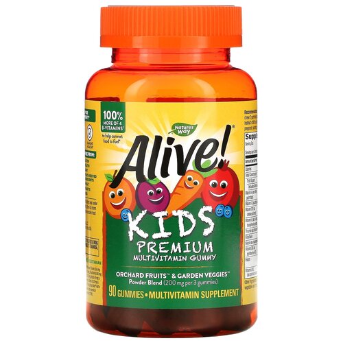   Nature's Way Alive! Kids Premium Multivitamin Gummy, 380 , 90 .   -     , -  