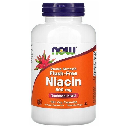 ���� NOW Niacin Flush-Free Double Strength (������ �� ���������� �����������) 500 �� 180 ������, ������ ������