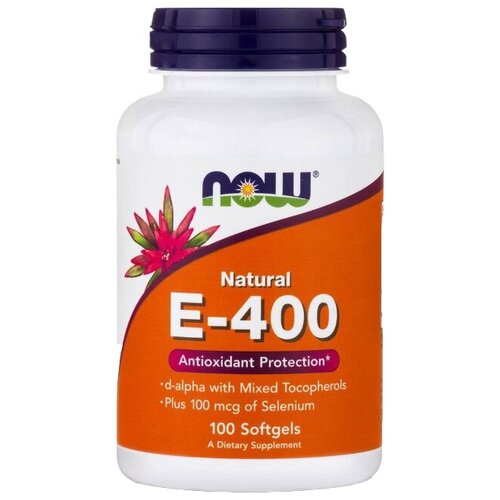   NOW Natural E-400 Mixed Tocopherols with Selenium, 130 , 150 , 100 .   -     , -  