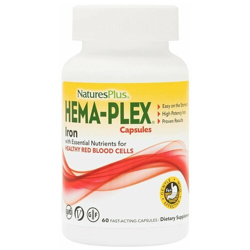  NaturesPlus Hema-Plex Iron with Essential Nutrients   60  (   )   -     , -  