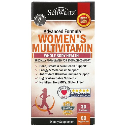   BioSchwartz Women's multivitamin, 100 , 60 .   -     , -  