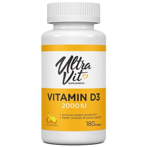 ���� UltraVit Vitamin D3 ����., 2000 ME, 70 �, 180 ��., ������ ������